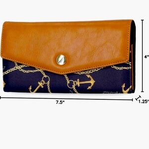 Nautica  RFID slim wallet- Anchor Aweigh